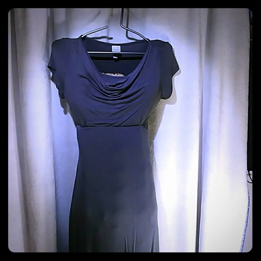 Grey jersey slip on dress